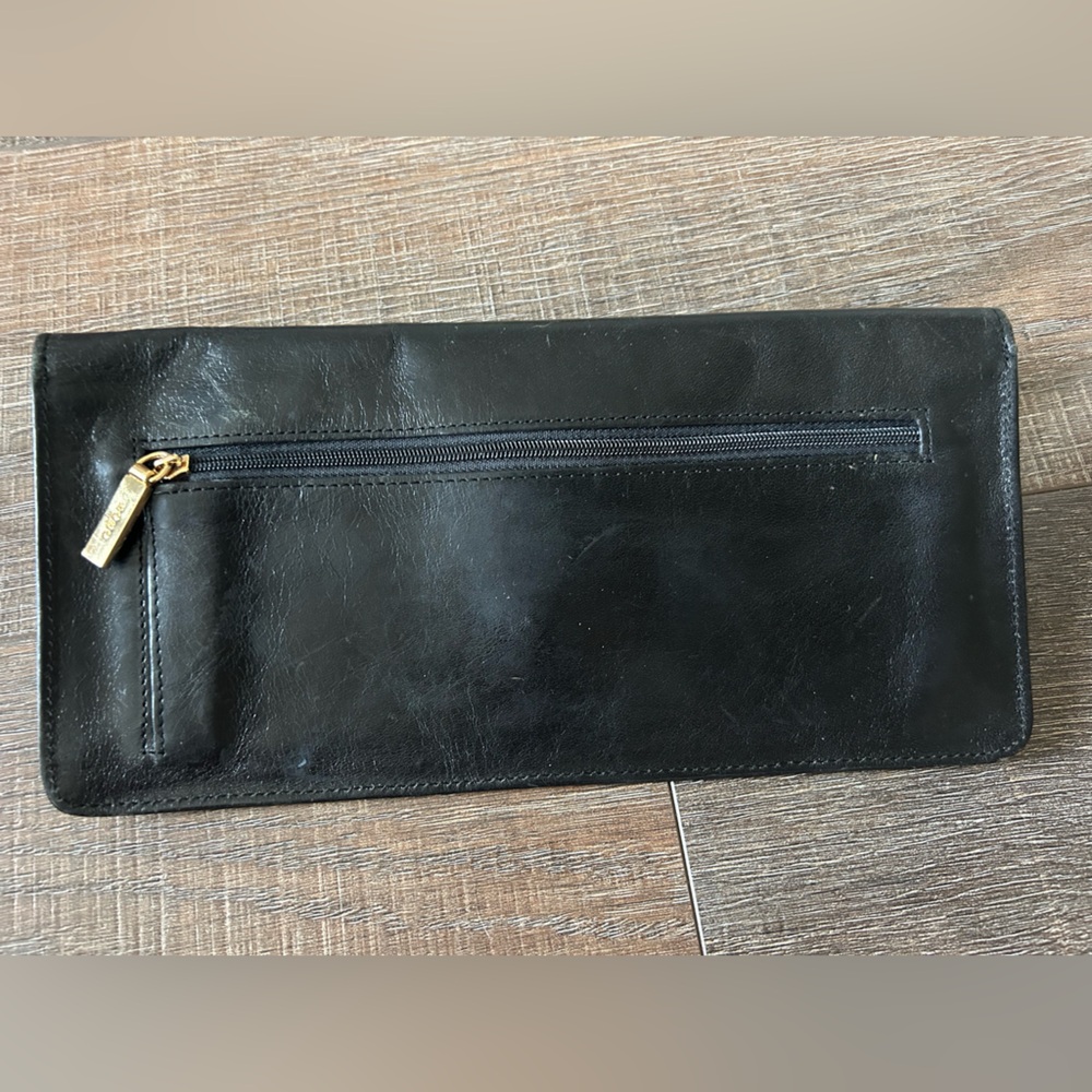 HOBO black leather clutch - Picture 2 of 8